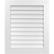 Ekena Millwork Vertical Surface Mount PVC Gable Vent: Non-Functional, w/ 3-1/2"W x 1"P Standard Frame, 28"W x 34"H GVPVE28X3401SN - alternate 1